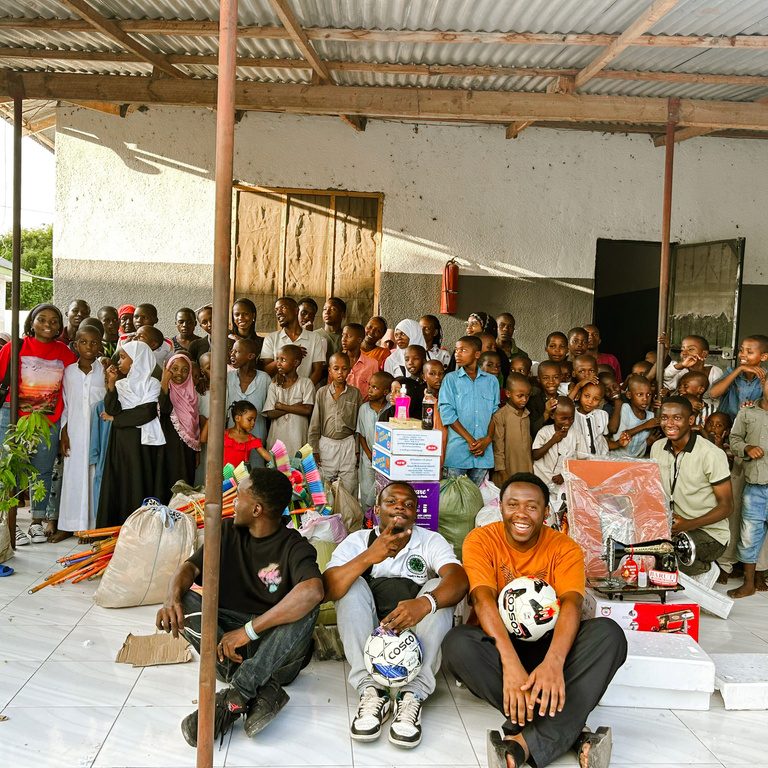 Friends Forever Foundation team delivering donations to a community